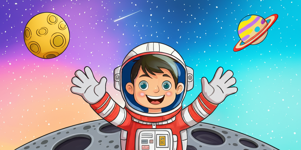The Astronaut's Moon Walk