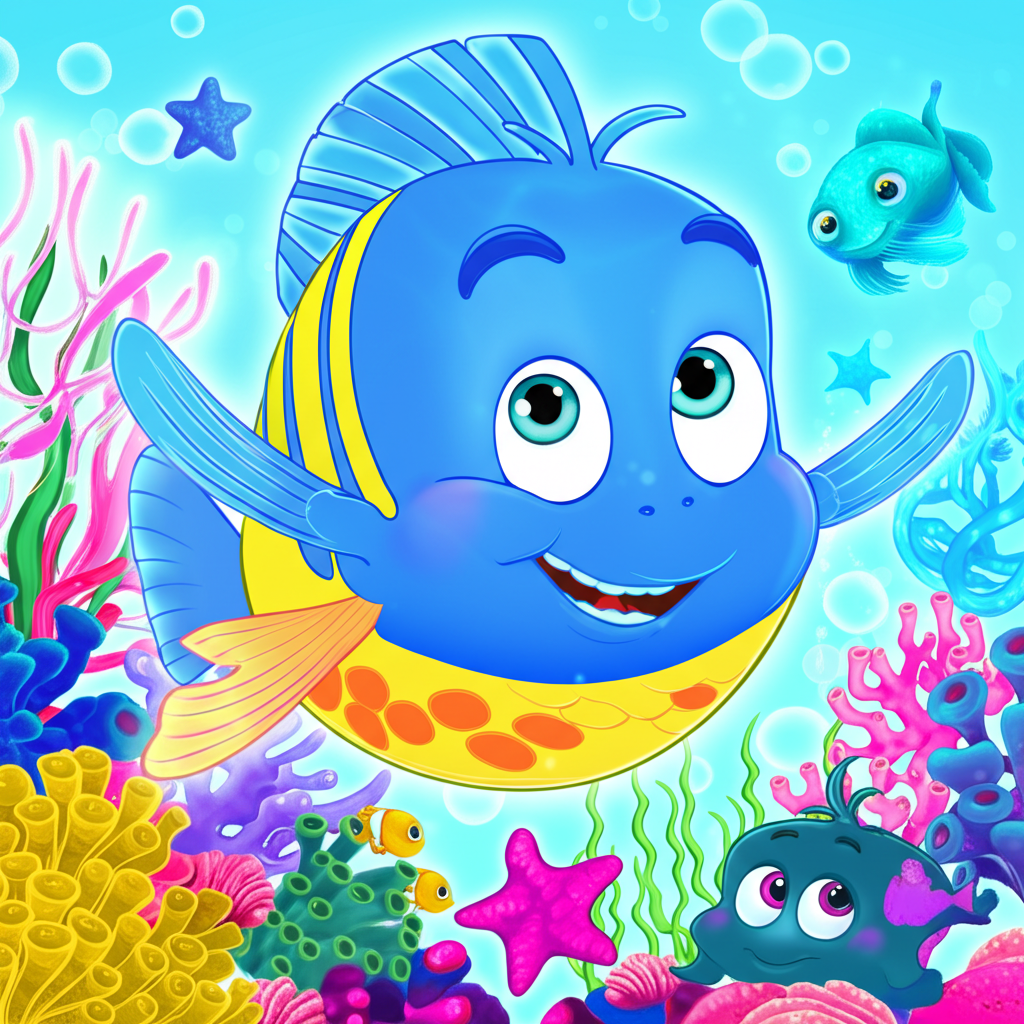 Rainbow Fish's Sparkly Smile