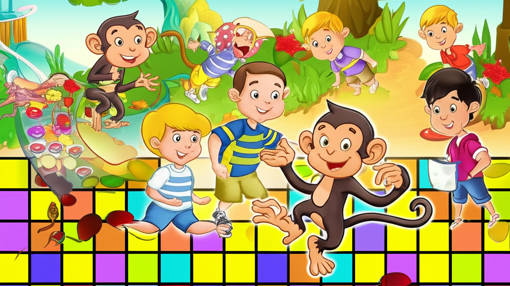 The Mischievous Monkey's Mess
