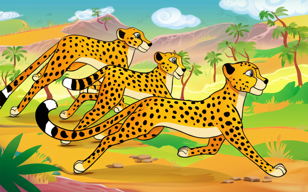 The Running Cheetahs' Race