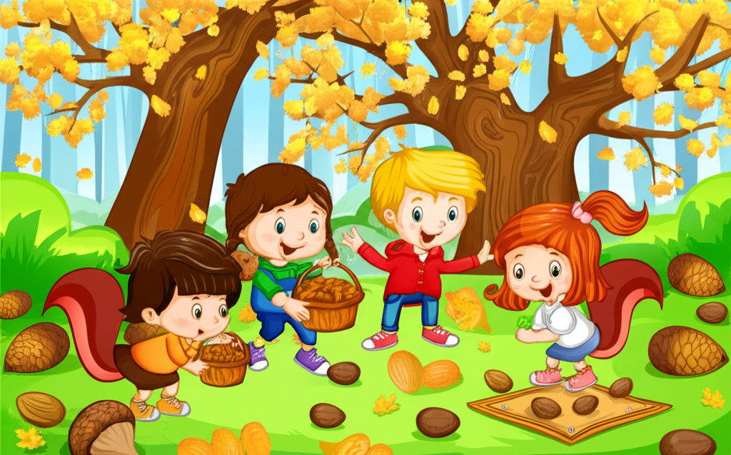 The Squirrel's Nut Collecting Spree