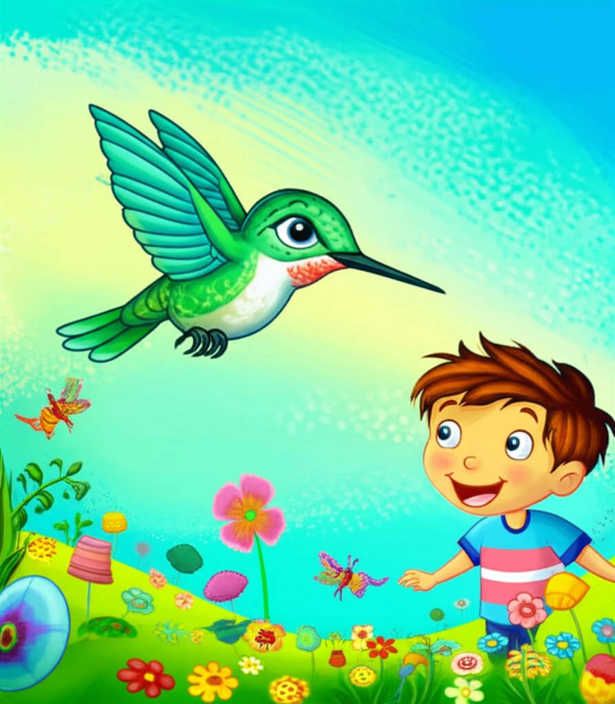 The Humble Hummingbird Flying