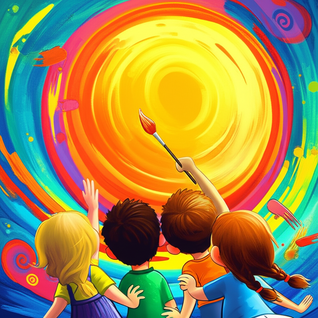 The Smiling Sun Painting
