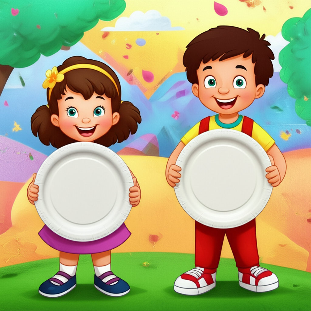 The Two Best Paper Plate Friends
