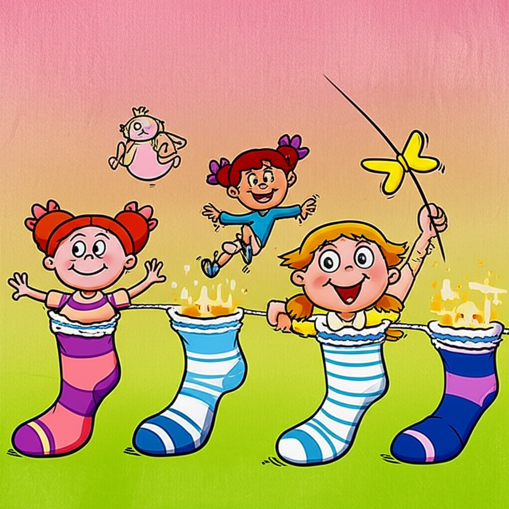 The Silly Socks running out fully