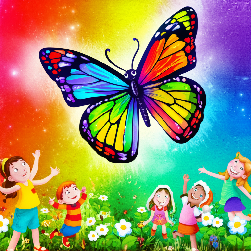 The Butterfly's Colorful Wings