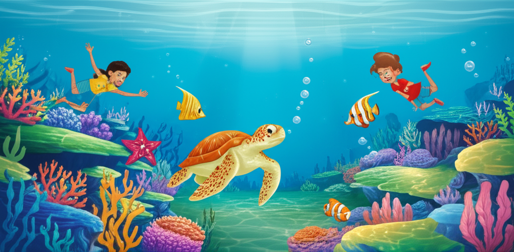 The Sea Turtle's Long Swim