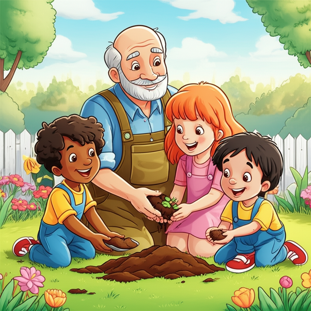 Planting Seeds with Grandpa