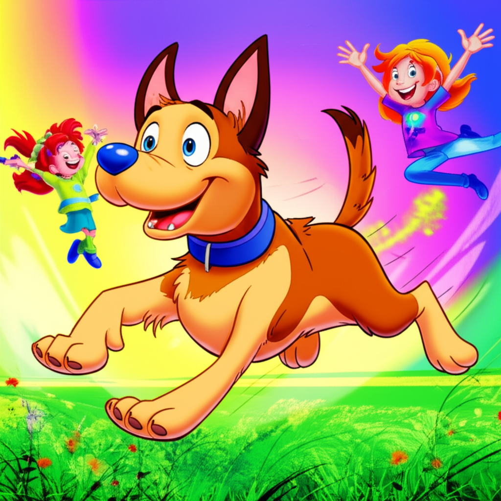 The dog is fast
